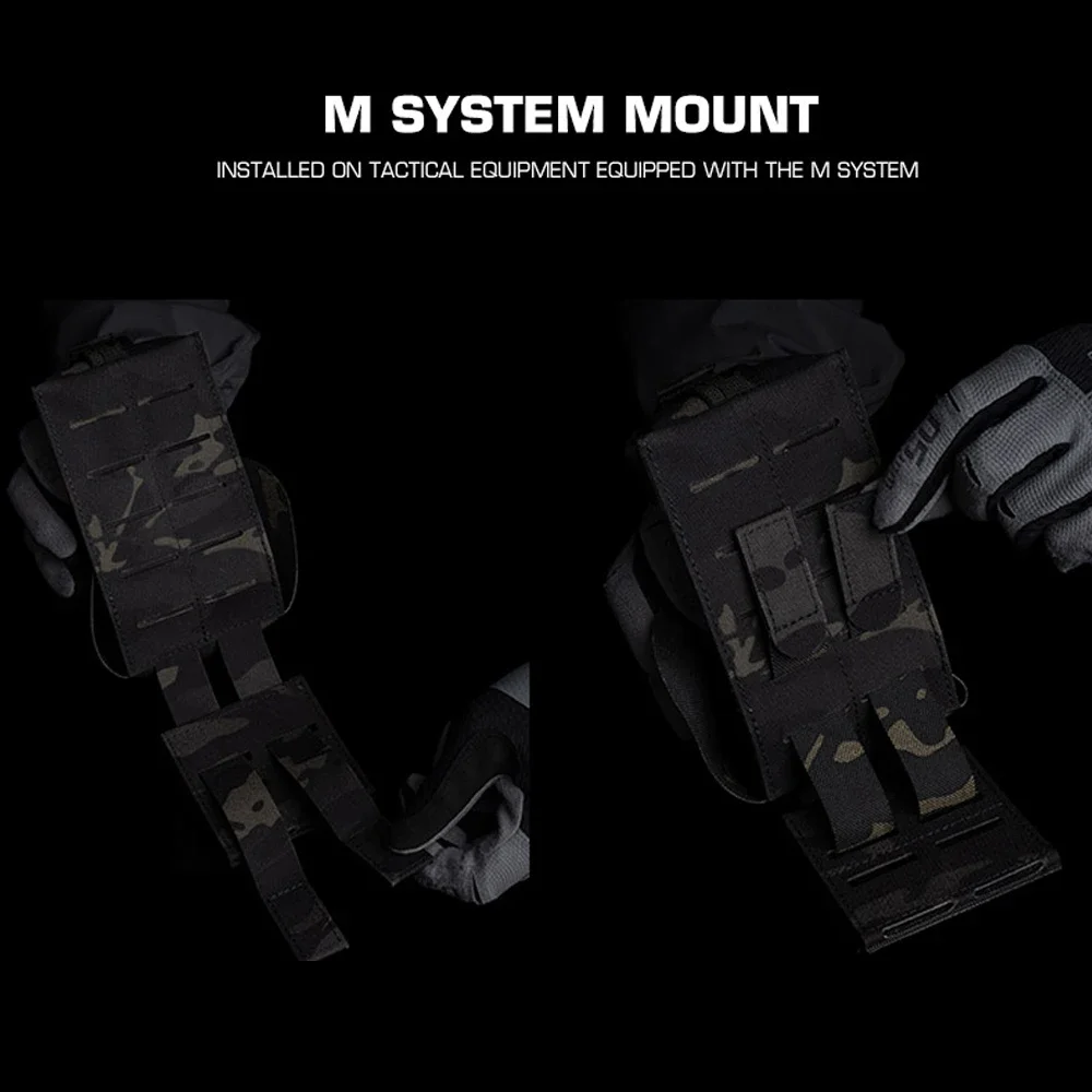 Bolsa de almacenamiento táctica MOLLE para controlador de Dron, con cubierta de protección anticaída, bolsa de cintura portátil para deportes de acampada y caza al aire libre - imagen 5