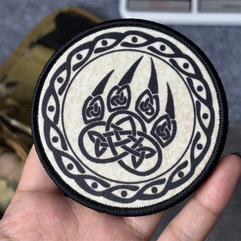 Parche de brazalete con estampado táctico para ropa, insignias de moral, parches militares con gancho, pegatina para mochila - imagen 2