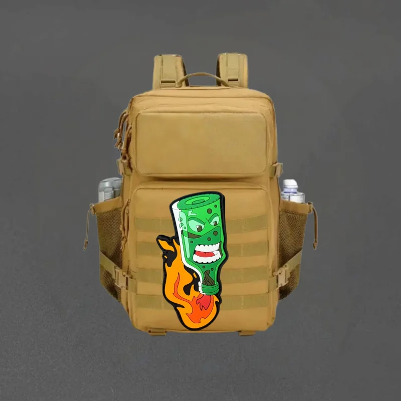 Parche de PVC 3D "Cocktail", chaleco táctico, sombreros con gancho y bucle, insignia de moral, mochila, pegatinas decorativas, parches para brazalete para ropa