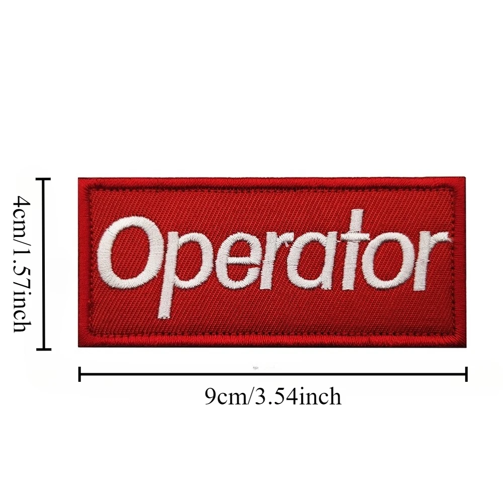 OPERATOR-insignia de moral divertida, parches bordados para ropa, brazalete militar táctico, gancho y bucle, accesorios para mochila, pegatinas - imagen 2