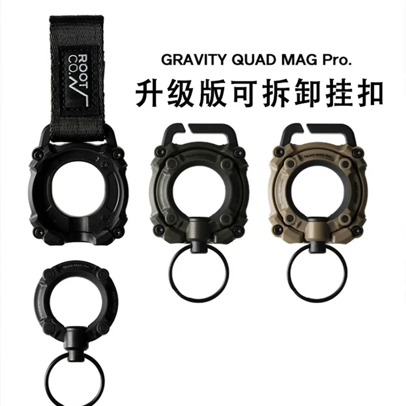 Anillo desmontable de succión magnética con hebilla multifuncional para exteriores, correa magnética para el cuello con cordón para teléfono móvil