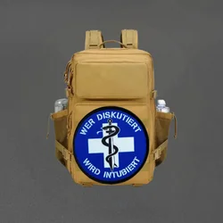 Parche con estampado de médico para el cuidado de la salud, chaleco táctico, insignia de moral con gancho y bucle, pegatinas decorativas para mochila, parches para brazalete para ropa