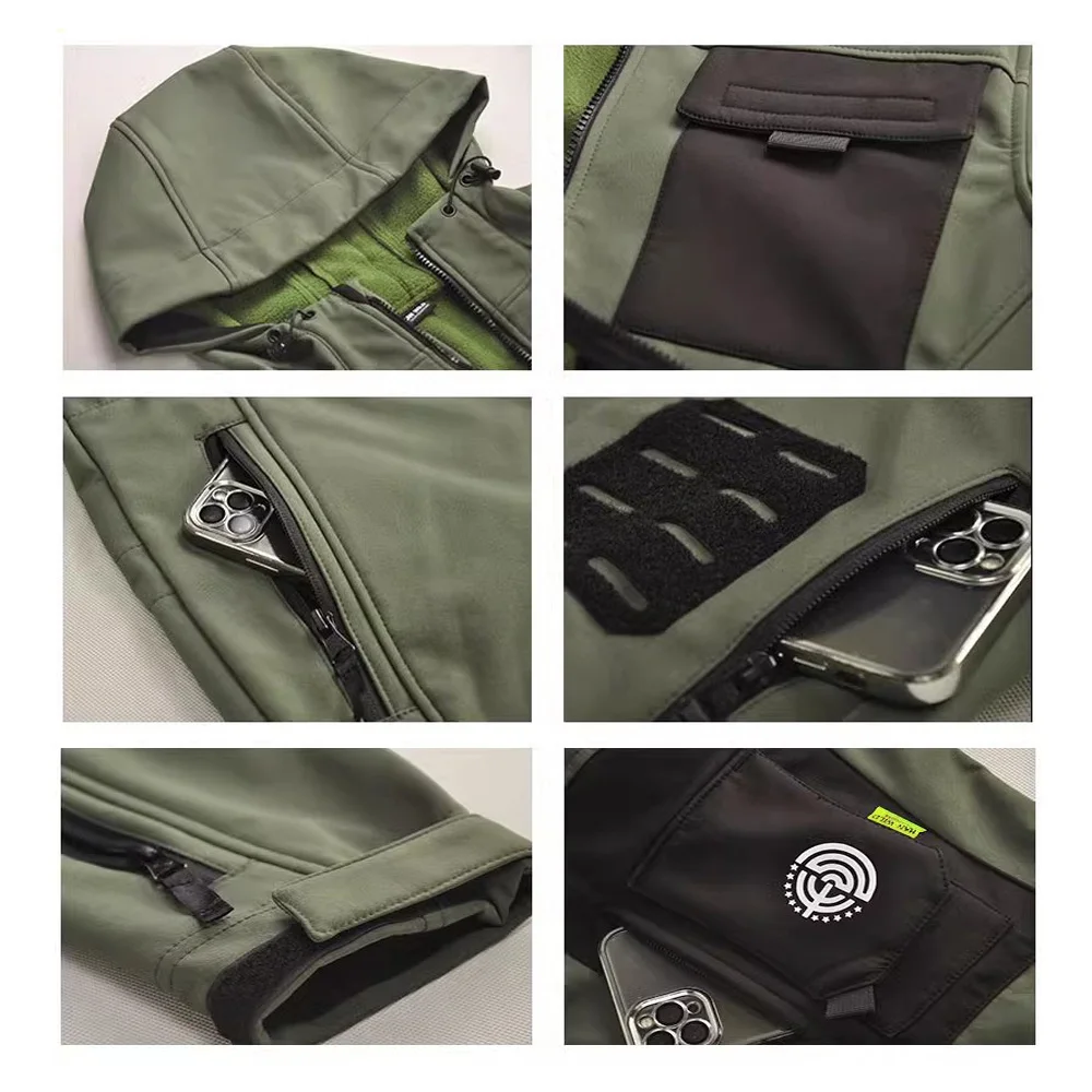 Chaqueta de algodón rusa, traje táctico de algodón, abrigo táctico grueso para hombre, equipo pequeño verde para hombre, uniforme Vintage - imagen 5