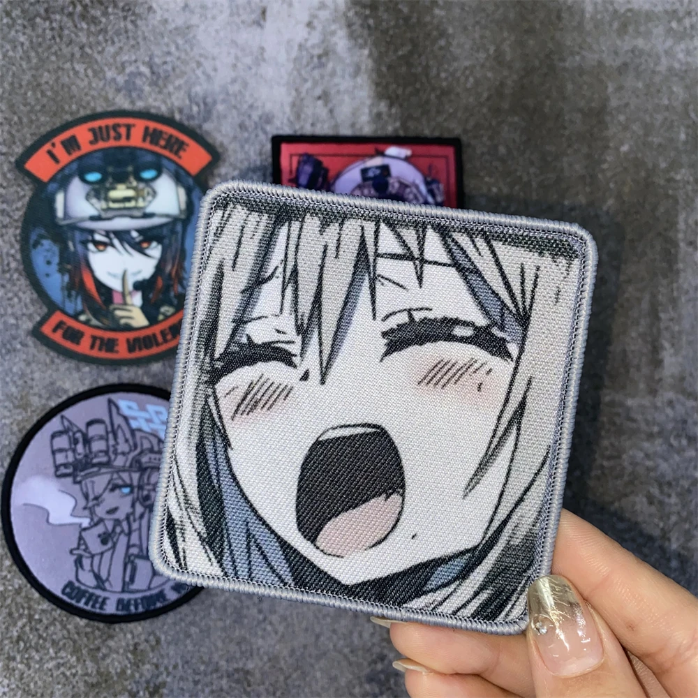 Anime un cierto científico Railgun Misaka Mikoto insignia de moral táctica parche archivo azul impresión gancho y bucle mochila militar pegatina - imagen 5