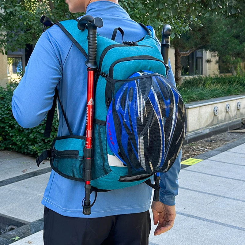 Mochila para deportes al aire libre, bicicleta, ciclismo, correr, senderismo, bolsa de agua, almacenamiento, casco, impermeable, vejiga ultraligera, bolsas ligeras - imagen 3