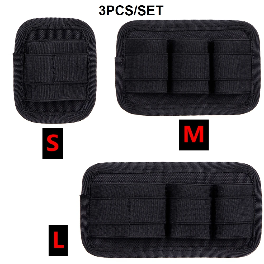 3pcs/set Tactical Outdoor Knife Hanging Pouch Hook&Loop Tool Storage Bag Fashlight Pouch for Tactical Vest Backpack Expand Pouch - imagen 5