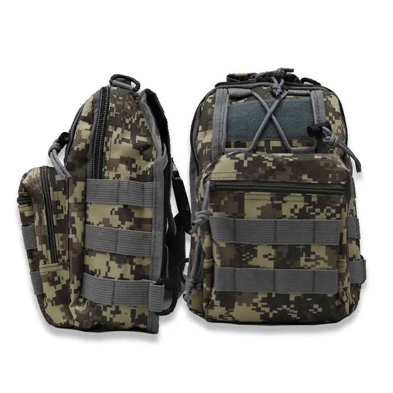 Bolso de pecho al aire libre para hombre, bolso de hombro de camuflaje, mochila con eslinga 900D Oxford, montañismo, Camping, pesca, senderismo - imagen 2