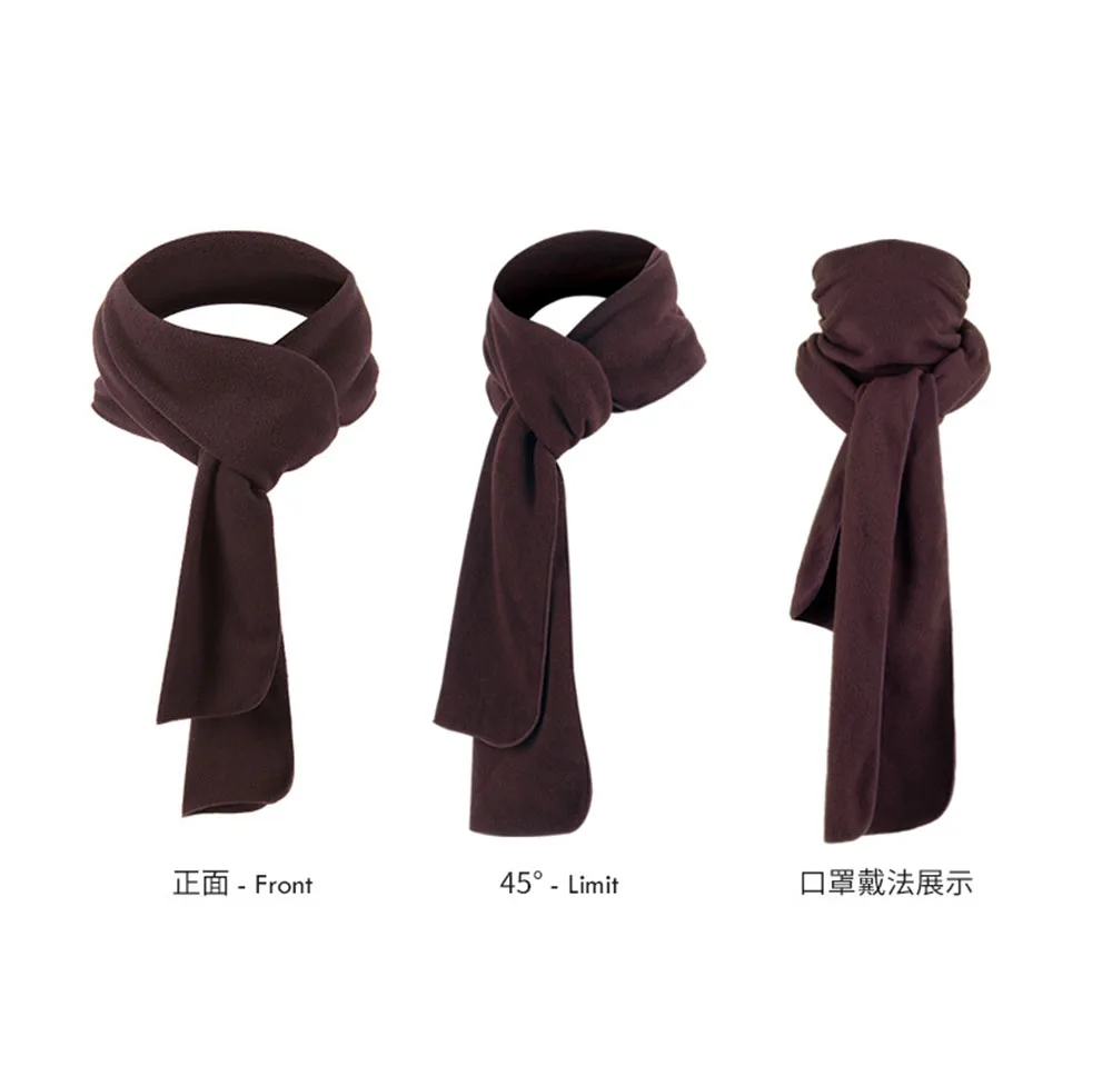 Bufandas de otoño e invierno para hombres y mujeres, bufanda larga multifuncional de lana de camuflaje para exteriores, calentador de cuello cálido, toalla facial para ciclismo - imagen 4