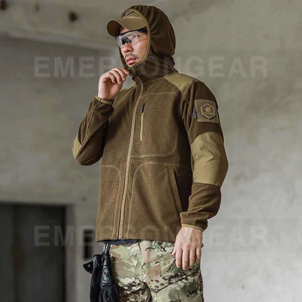 Emersongear etiqueta azul Mastiff sudaderas con capucha tácticas suéter chaqueta cálida abrigo de corte ergonómico al aire libre Camping senderismo caza EMB9707 - imagen 4