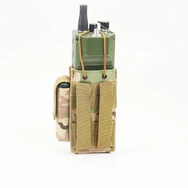 Bolsa táctica MOLLE para Radio, soporte para bolsa de municiones y bolsa para revistas de pistola, walkie-talkie, almacenamiento ajustable para walkie-talkie - imagen 4