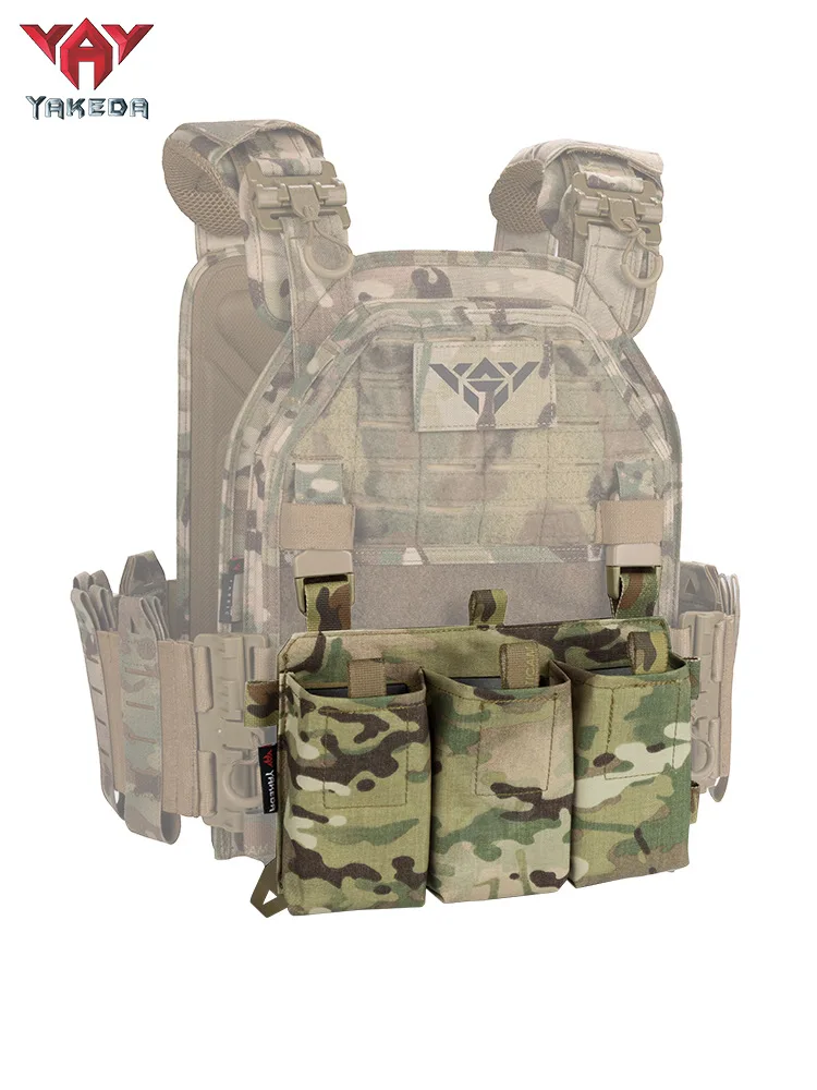 YAKEDA-bolsa Triple para revistas con inserto de bolsa Mag de liberación rápida, hebillas UTX combinadas 5,56/7,62 - imagen 2