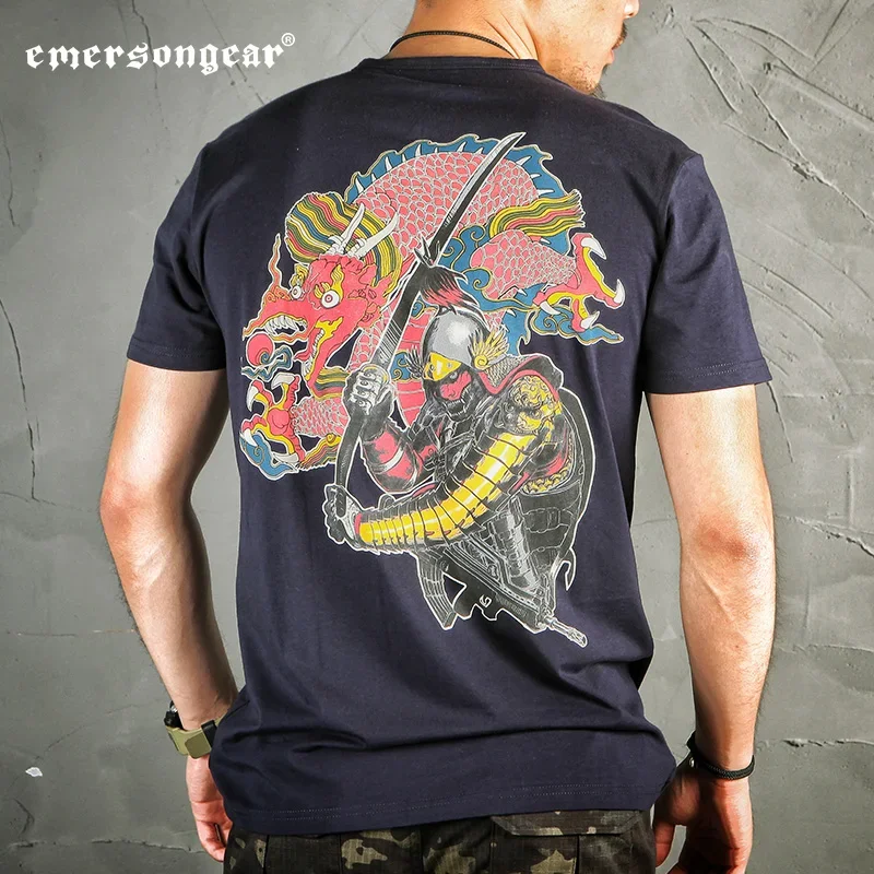 Camiseta táctica Emersongear Ming Guards versión trasera camisetas culturales camiseta deportes Casual moda Camping senderismo al aire libre EM9363 - imagen 2