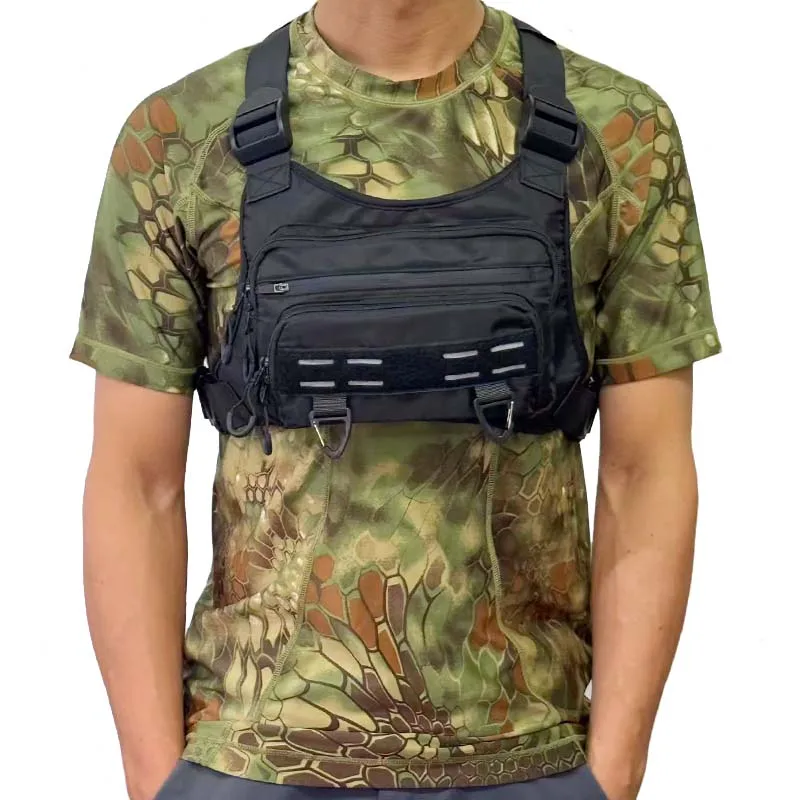 Bolsa de pecho táctica unisex para correr y deportes al aire libre, paquete de chaleco ligero para hombres y mujeres, accesorio deportivo versátil - imagen 2
