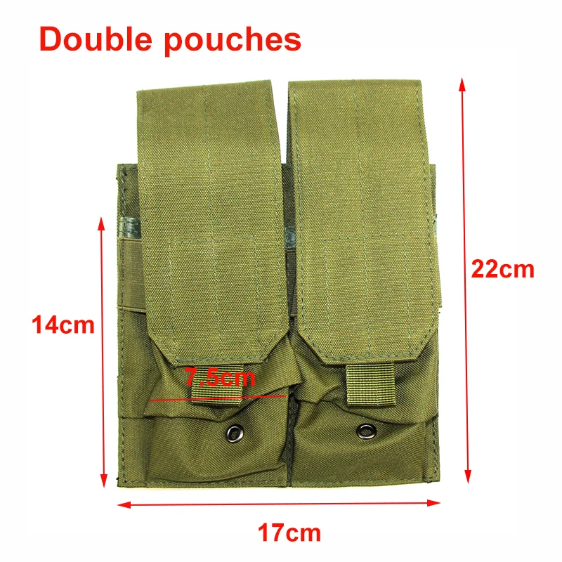 Bolsa de nailon para cargador Molle 1000D, bolsa Universal táctica para Airsoft Paintball, Panel de cinturón, bolsa de utilidad para exteriores - imagen 2