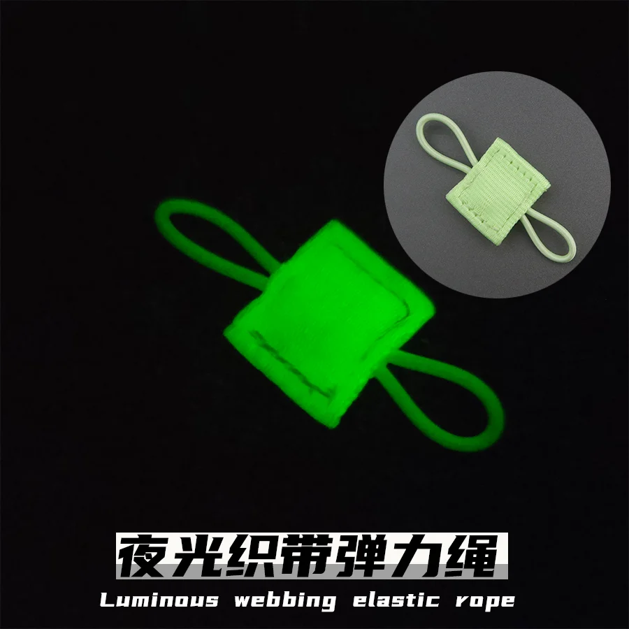 Accesorios de chaleco de correas elásticas que brillan en la oscuridad hebilla de correa táctica hebilla de encuadernación de antena fija - imagen 2
