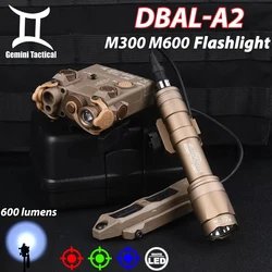 DBAL-A2 táctico Airsoft verde rojo azul indicador Surefir M300A M600C linterna con interruptor de Control Dual accesorios de caza PEQ