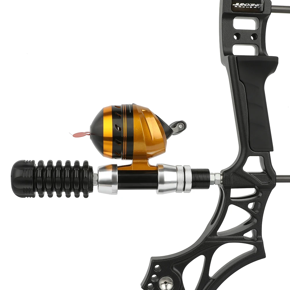 Carrete de pesca con arco compuesto, carrete bastion SY20, relación de engranaje de mano izquierda 3,0: 1 para tiro con flecha, accesorios de pesca y caza - imagen 4