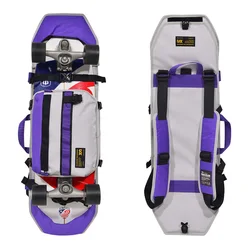 Nueva mochila para monopatín con almacenamiento de equipo de protección, bolsa de transporte para monopatín para adultos a la moda 2025, duradera AMB340