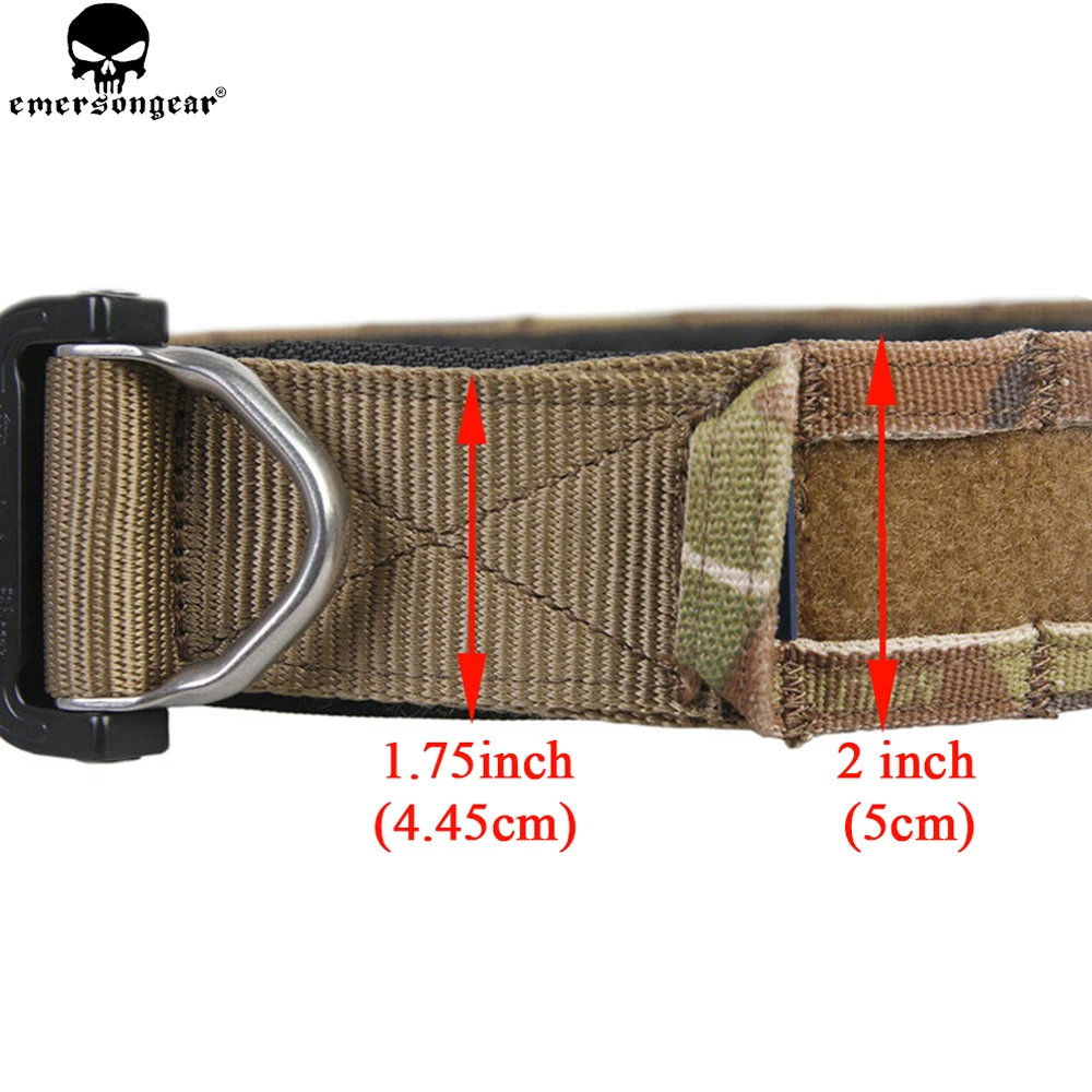 EMERSONGEAR-Cinturón de combate con anillo en D, 1,75-2 pulgadas, cinturón de combate de una pieza, equipo táctico, accesorios de caza, multicámara EM9342 - imagen 3