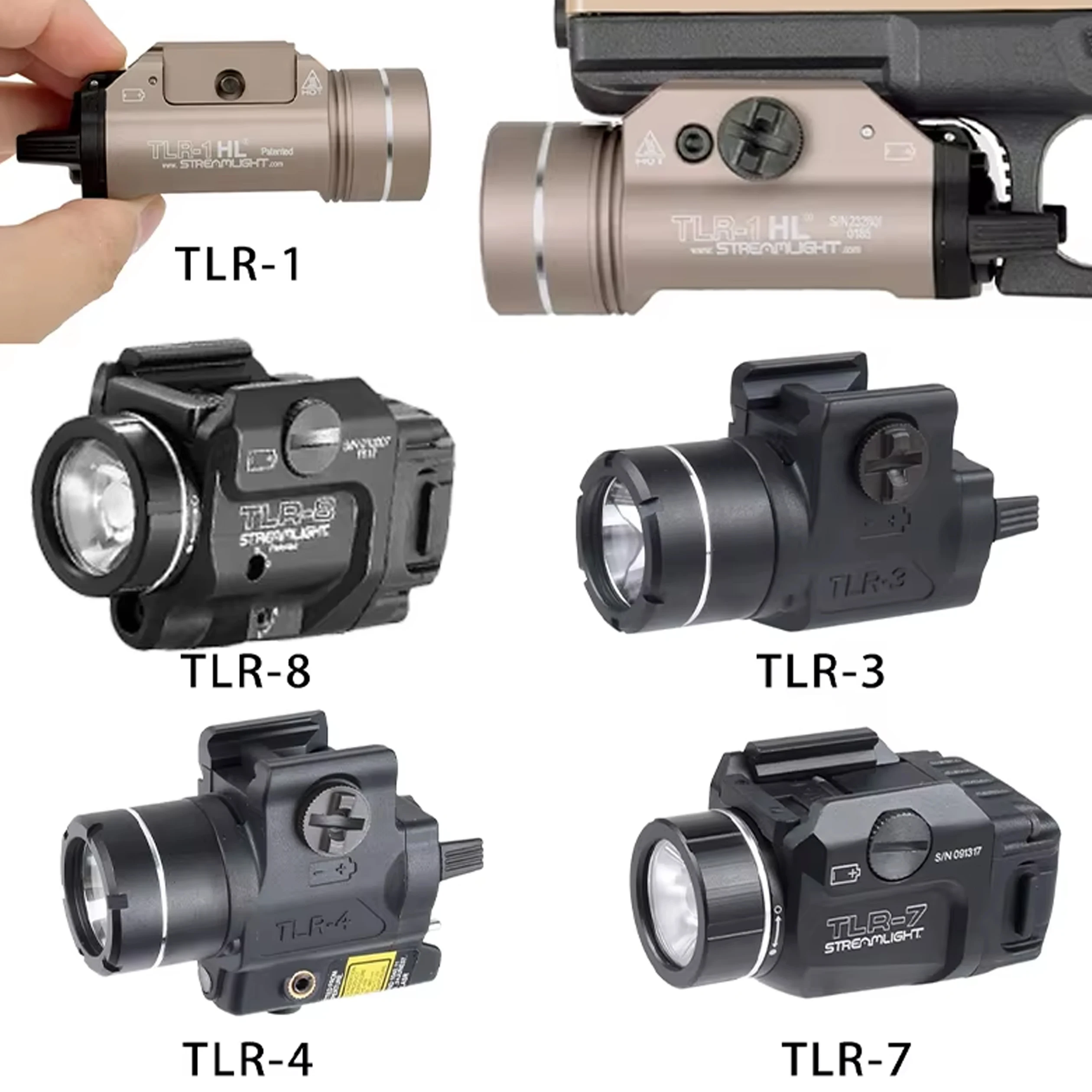 Streamlight TLR-7X LED linterna táctica 20 mm para Glock 17 Scout - imagen 4