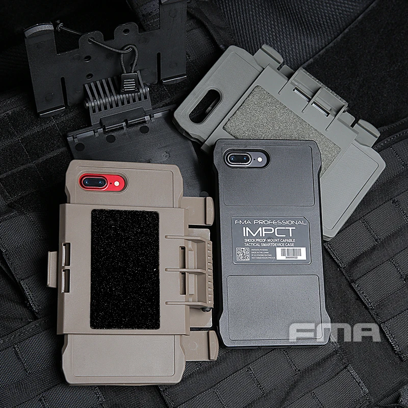 Nueva funda para teléfono móvil FMA IPHONE 7/8 Plus TB1320 para sistema de chaleco Molle, carcasa para teléfono móvil montada en el pecho - imagen 4
