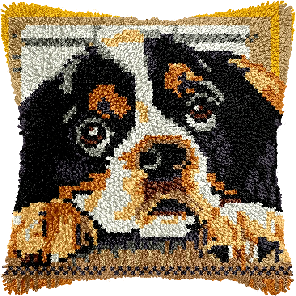 Kit ganchillo fundas cojín animales – Perro tigre caballo - imagen 3
