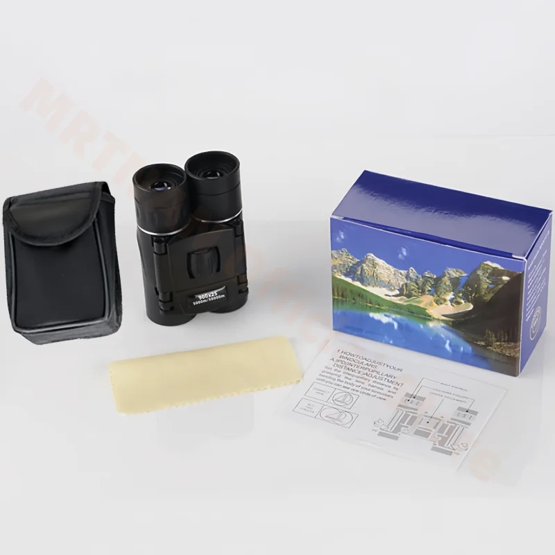 Binoculares potentes portátiles con Zoom HD de 900x25, telescopio BAK4 de largo alcance, binoculares plegables de poca luz para caza y Camping