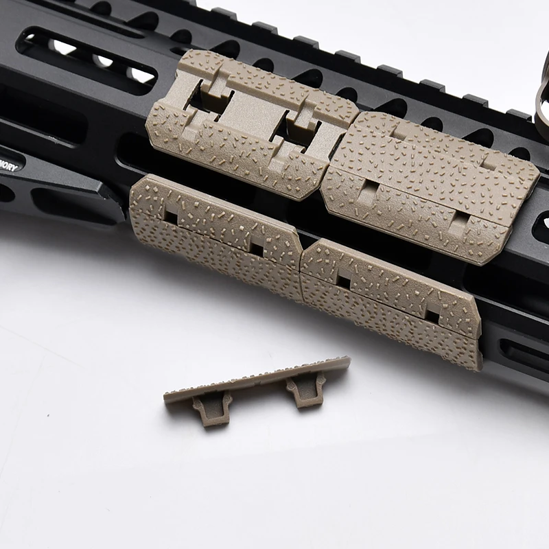 Panel de cubierta de riel táctico MLOK, Kit de riel de protección de manos de nailon, guardamanos de plástico Airsoft, accesorios de caza - imagen 3