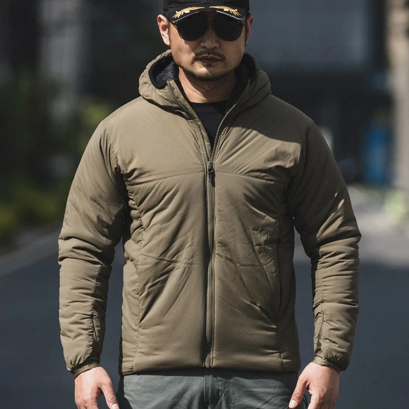 Ropa del ejército al aire libre para hombres, cortavientos táctico informal, abrigo de piloto de vuelo impermeable, Sudadera con capucha, chaqueta de campo militar, invierno, otoño - imagen 5