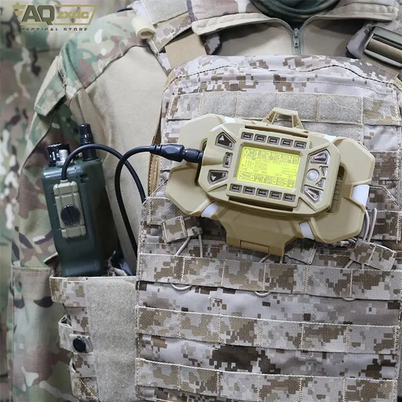 AQzxdc PRC-152 caja de modelo de Radio simulada modelo KDU sin función para DIY Aksesori PRC Taktis adaptador KDU modelo PRC 148 152 - imagen 2