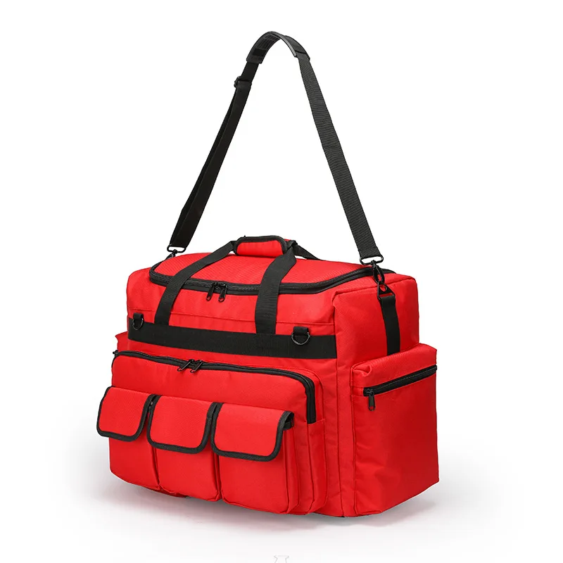Bolsa médica de primeros auxilios para rescate de emergencia al aire libre, bolsa de gran capacidad, bolsas de viaje Oxford reflectantes impermeables vacías con múltiples bolsillos - imagen 5