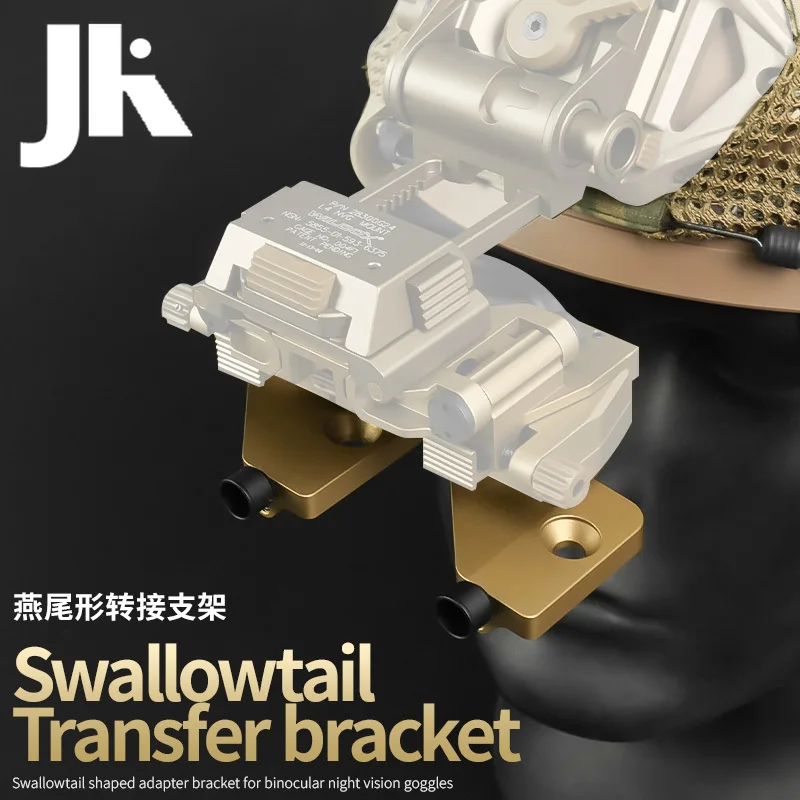 Brazo de puente de PVS-14 de aluminio CNC táctico, montaje de casco de zapato de cola de milano para mirillas de visión nocturna doble, accesorios de puente Binocular - imagen 3