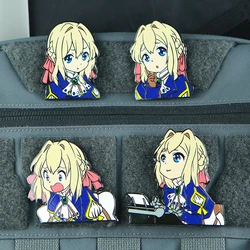 Parche metálico bordado Violet Evergarden MOLLE compatible para mochila