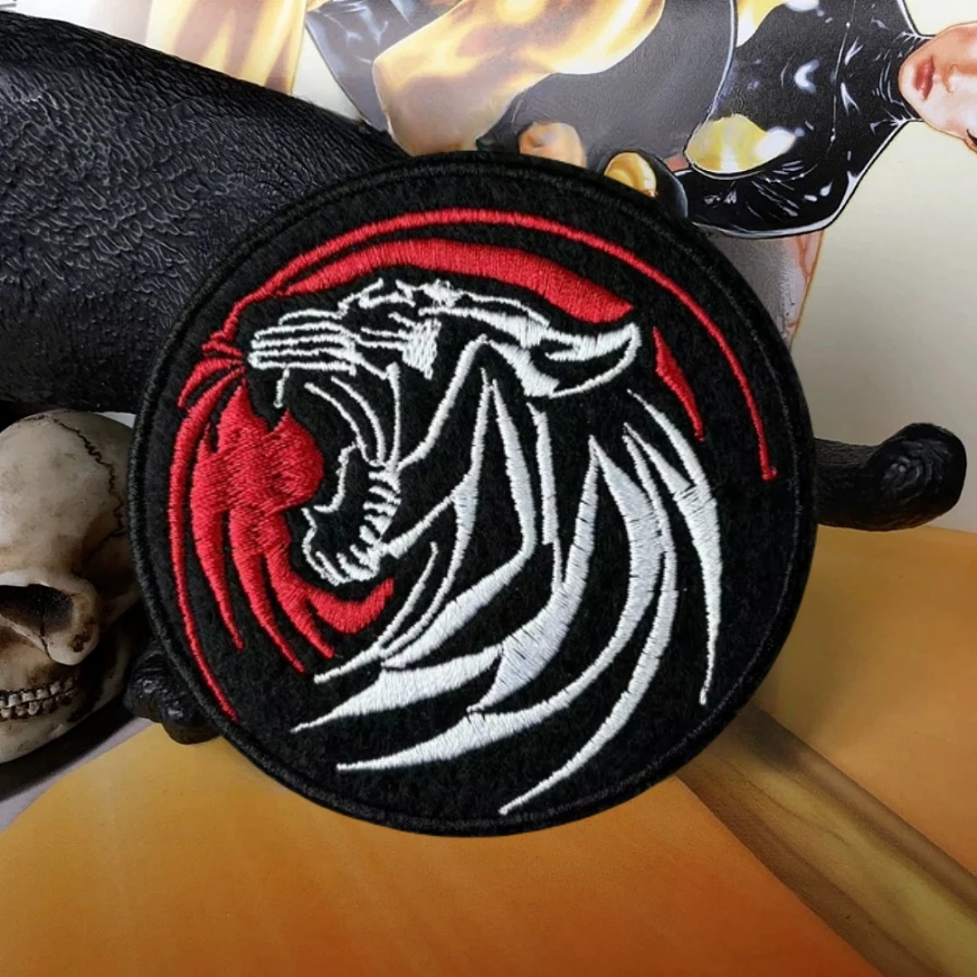 Parche táctico de moral de tigre, brazalete militar del ejército, equipo para exteriores, mochila, pegatina decorativa con gancho y bucle impreso - imagen 4