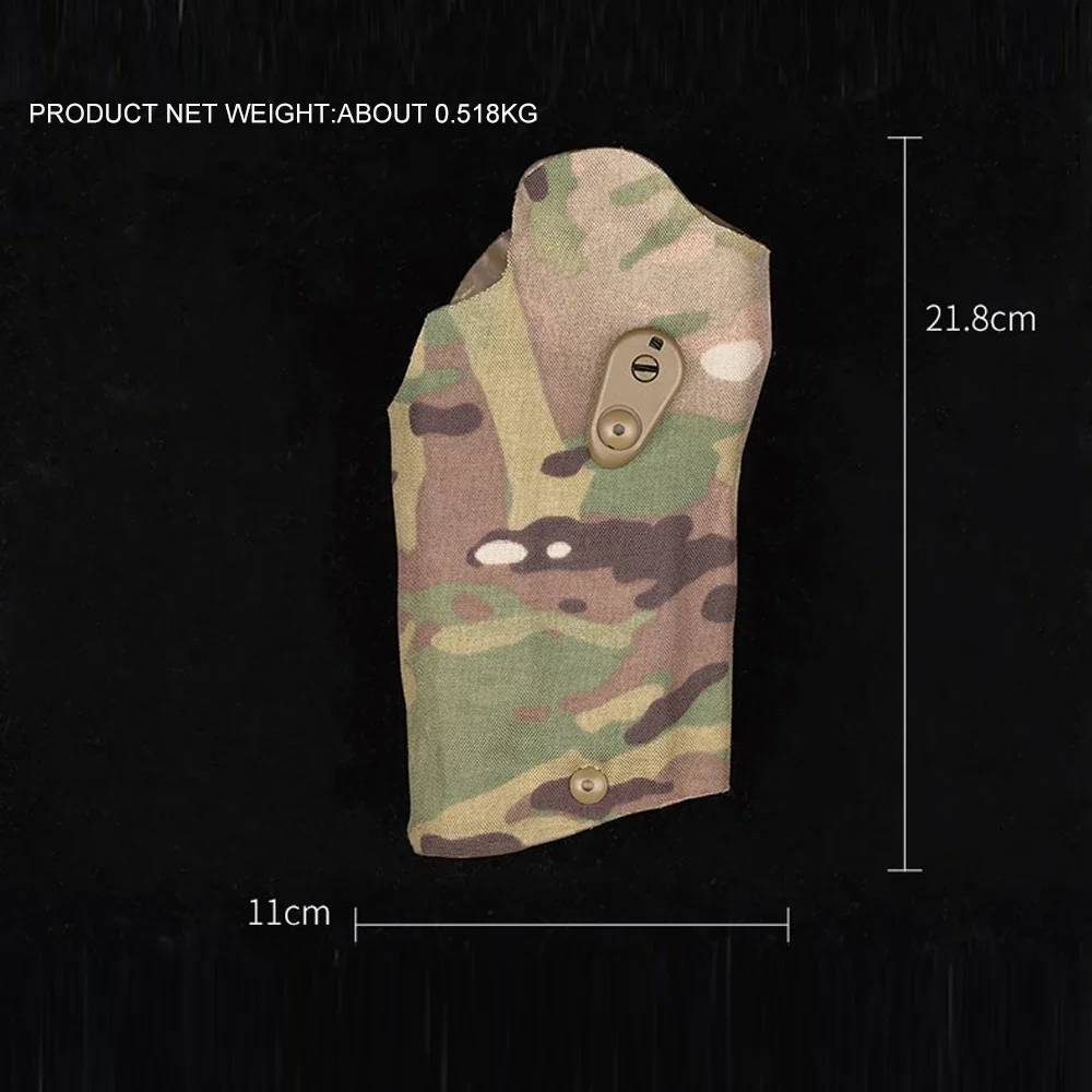 Funda de pistola táctica para linterna P320 + X300, funda de pistola de caza de liberación rápida con Kit de sistema QLS, equipo Glock Airsoft - imagen 3