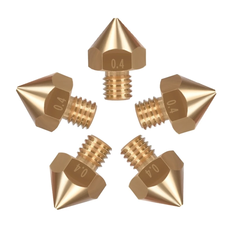 Boquillas latón amarillo para impresora 3D BIQU B1 um2, boquillas 1,75mm, 10 piezas - imagen 2