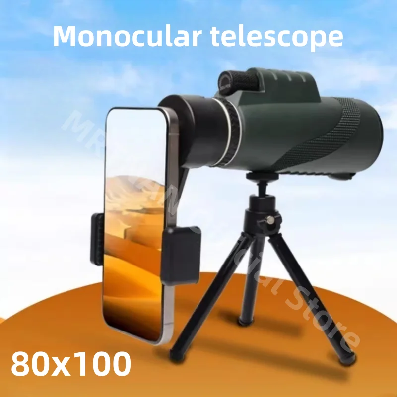 Telescopio portátil con Zoom HD de 5000M, plegable de larga distancia, Mini telescopio potente para caza, deportes, Camping al aire libre, Viajes - imagen 2