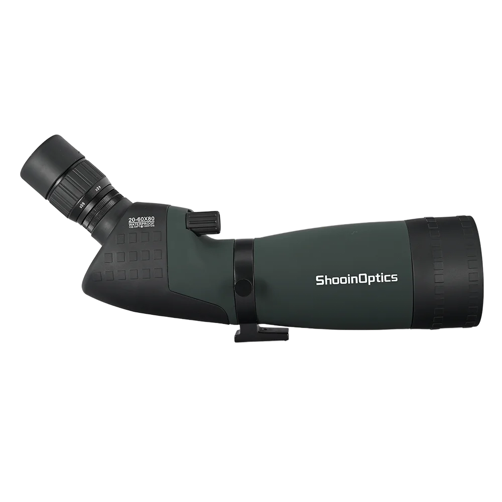 Shooin Optics Spotting Scope 20-60x80 25-75x100 HD observación observación de aves tiro al aire libre telescopio Monocular 27mm ocular - imagen 4