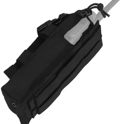 Bolsa MOLLE para walkie-talkie táctica, caza y senderismo