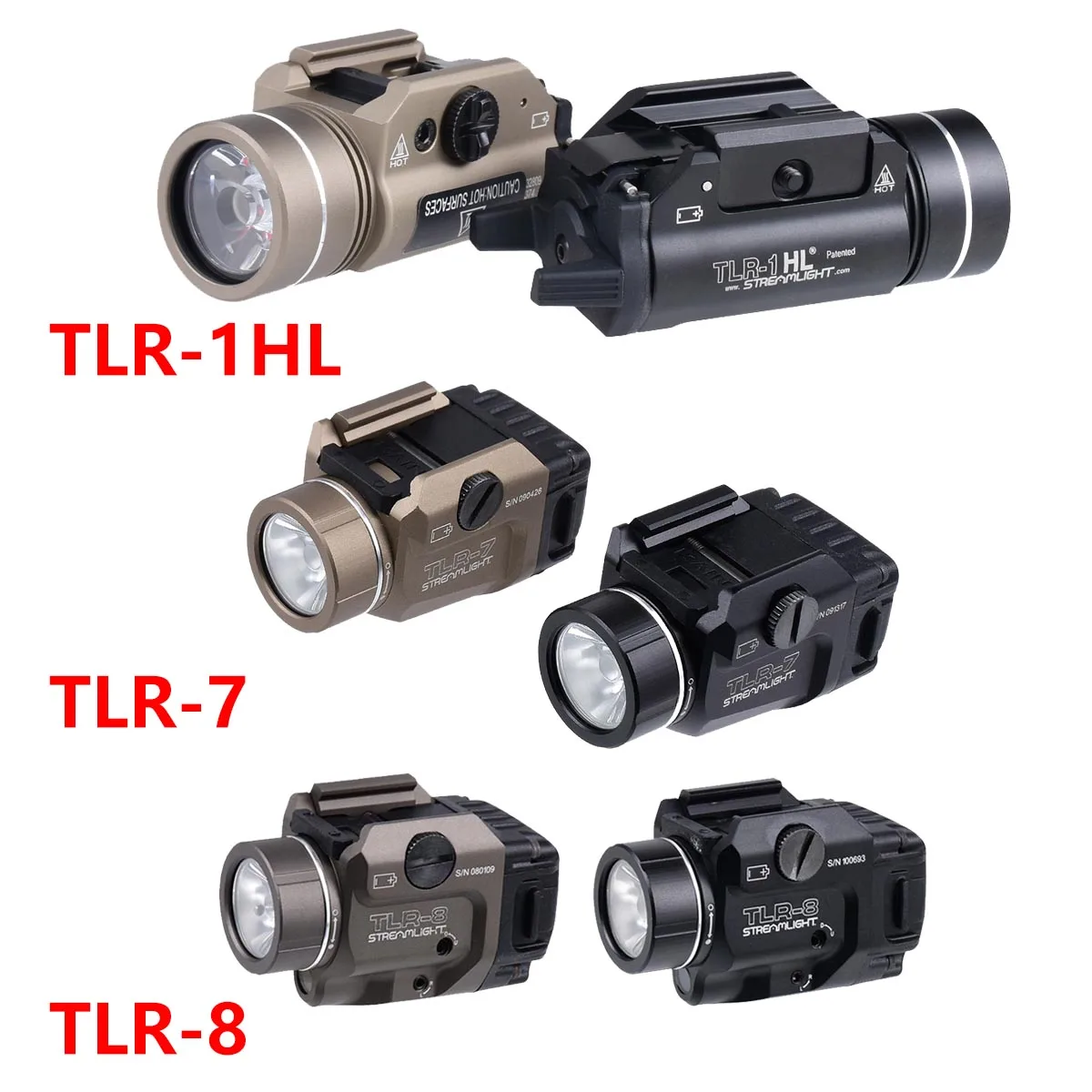 Streamlight TLR-1HL linterna táctica para equipo militar y airsoft