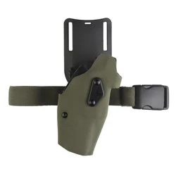 Funda de pistola Glock G17 Kydex con pata caída QLS plataforma de extracción rápida para caza militar Airsoft Mag accesorios tácticos