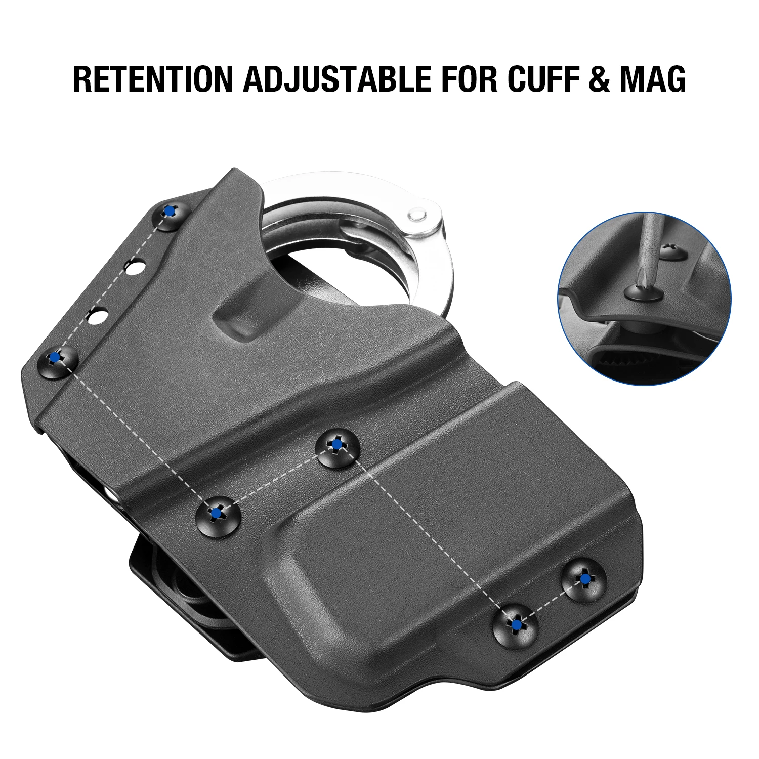 Funda Kydex porta esposas y cargador doble táctico - imagen 3
