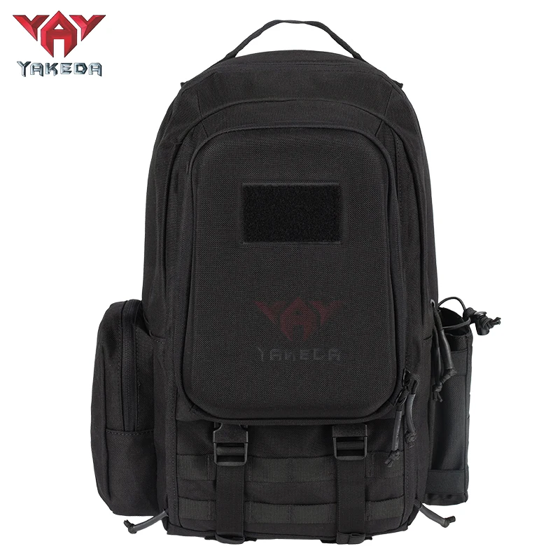 YAKEDA MOLLE deportes hombres 30L negro 1000D Mochila táctica bolsa impermeable al aire libre Mochila táctica ligera