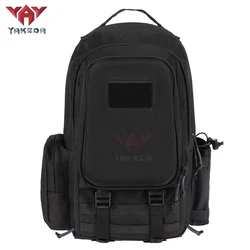 YAKEDA MOLLE deportes hombres 30L negro 1000D Mochila táctica bolsa impermeable al aire libre Mochila táctica ligera