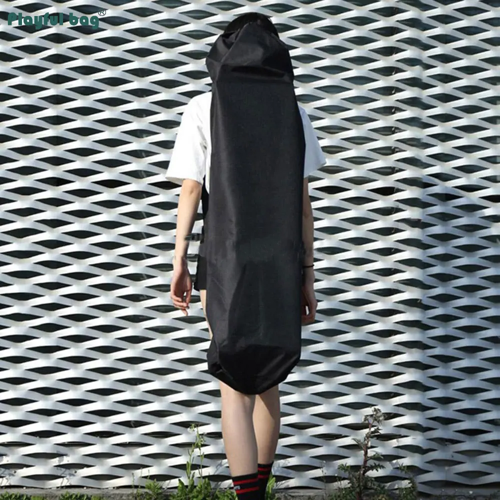 75 88 90 110 120CM bolsa para monopatín 610D tablero largo grueso doble balancín mochila de almacenamiento especial AMB209 - imagen 2