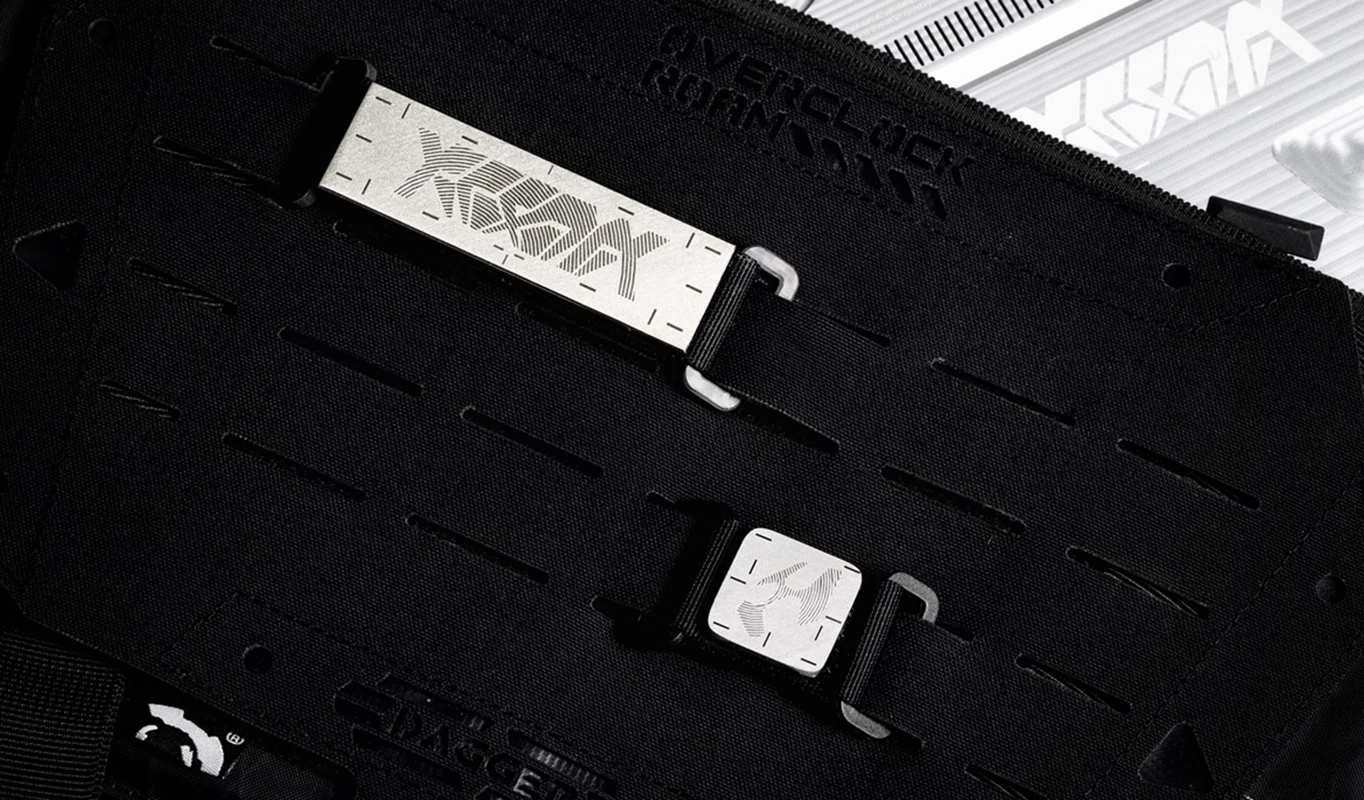 Parche de X-ACRNM, insignia táctica de aleación de titanio, Mini tiras largas cuadradas de 1 pulgada para decoración de chaleco, bolsa de ropa - imagen 4