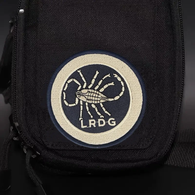 LRDG parche de escorpión moral táctica insignia bordada gancho y bucle mochila militar ropa pegatina decorativa brazalete