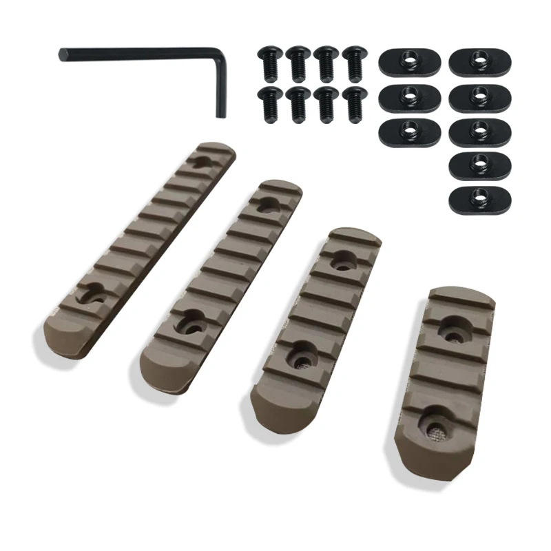 Riel Picatinny táctico compatible M-LOK y sistema MOE para accesorios - imagen 4