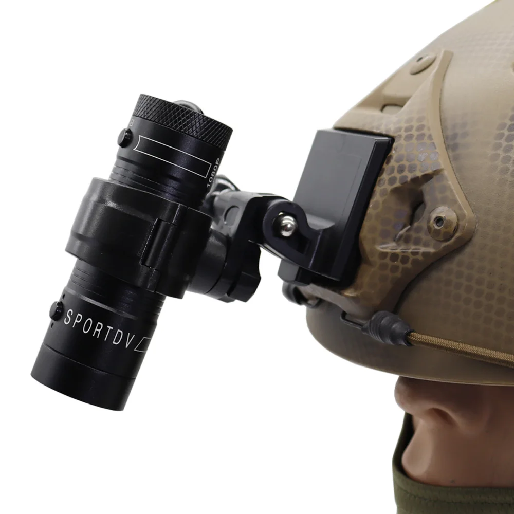 Cámara táctica para casco al aire libre 720 1080P cámara deportiva caza Airsoft CS cámara de juego de guerra para casco FAST MICH - imagen 3