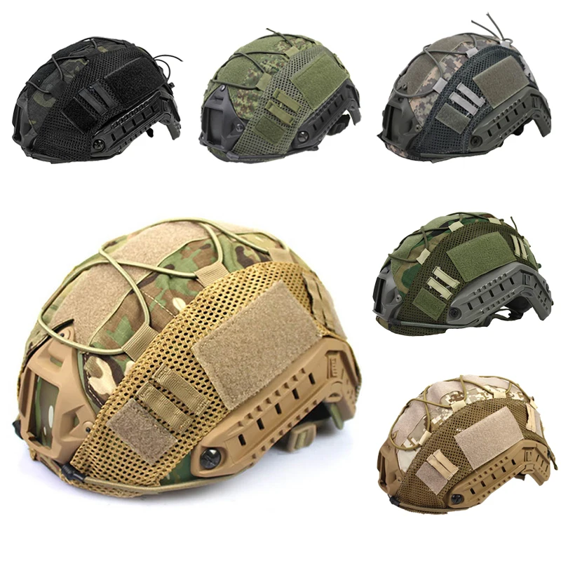 1 funda táctica para casco para cascos rápidos MH PJ BJ, Protector rápido para casco, cordón elástico (casco no incluido) - imagen 2